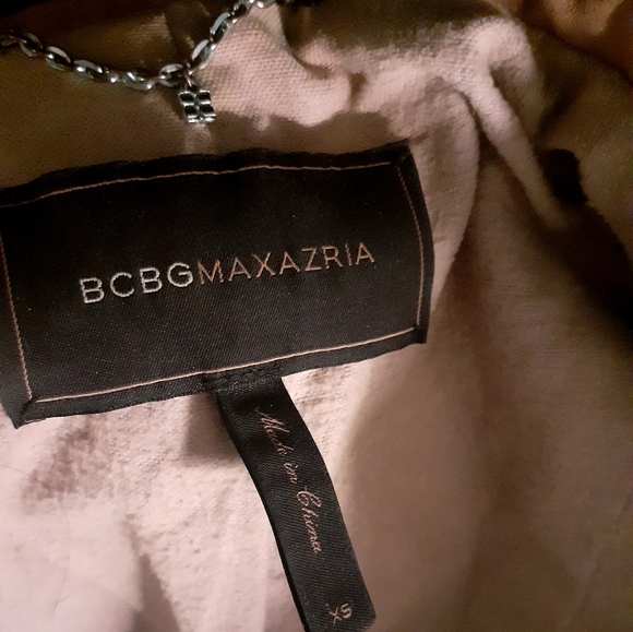 BCBGMAXAZRIA woman's tan leather jacket - Picture 3 of 6